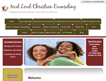 Tablet Screenshot of nextlevelchristiancounseling.com